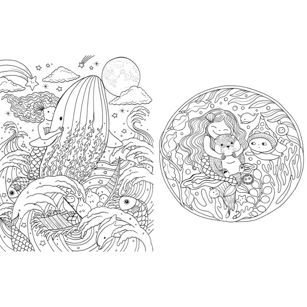 A Million Sea Creatures Coloring Book - Freshie & Zero Studio Shop