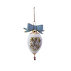 Large Hand-Painted Paper Mache Ornament with Bow | 2 Styles - Freshie & Zero Studio Shop
