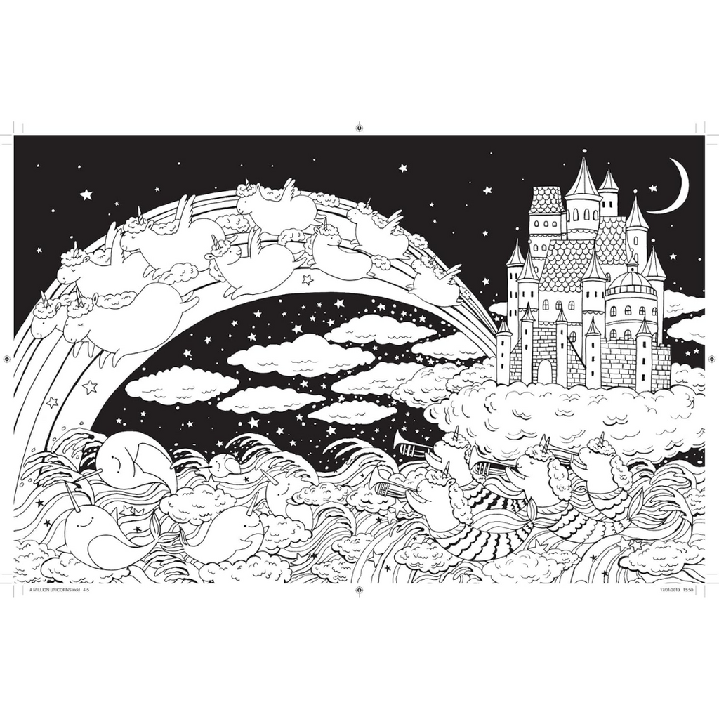 A Million Unicorns Coloring Book - Freshie & Zero Studio Shop