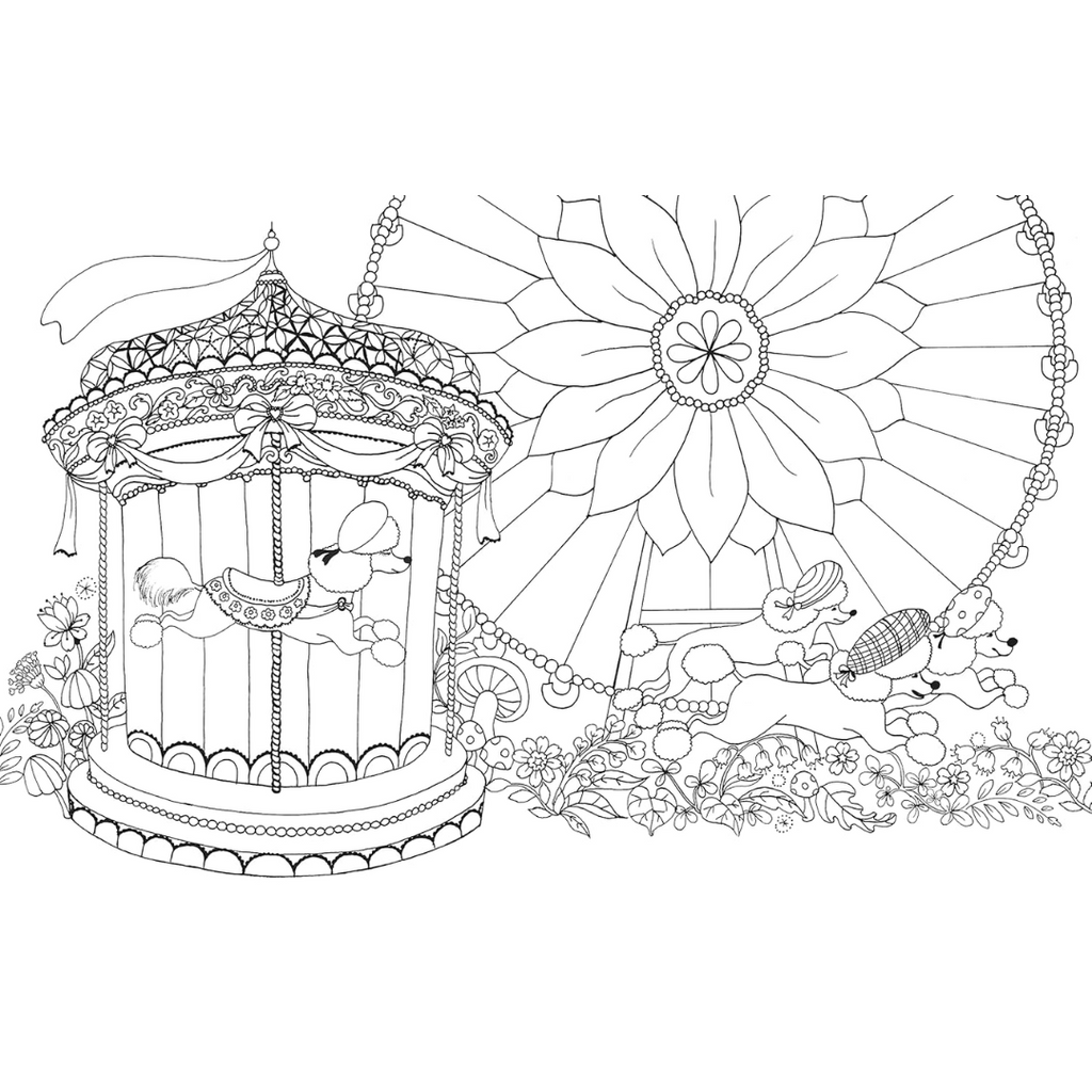 A Million Dogs Coloring Book - Freshie & Zero Studio Shop