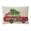 Station Wagon Christmas Tree Hook Pillow - Freshie & Zero Studio Shop