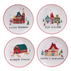 North Pole Village Stoneware Plate | 4 Styles - Freshie & Zero Studio Shop