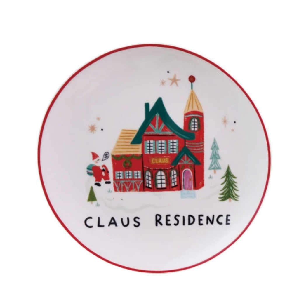 North Pole Village Stoneware Plate | 4 Styles - Freshie & Zero Studio Shop