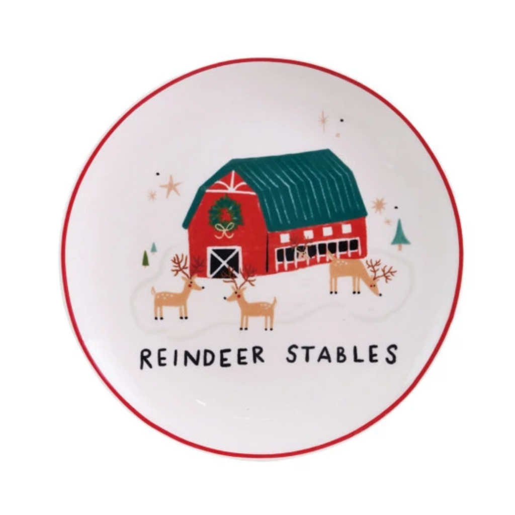 North Pole Village Stoneware Plate | 4 Styles - Freshie & Zero Studio Shop
