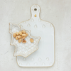 Stoneware Cutting Board with Christmas Trees - Freshie & Zero Studio Shop