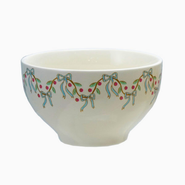 Cottage Core Stoneware Bowl with Bows | 4 Styles - Freshie & Zero Studio Shop