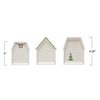 Stoneware Christmas Cottage Plate | 3 Styles - Freshie & Zero Studio Shop