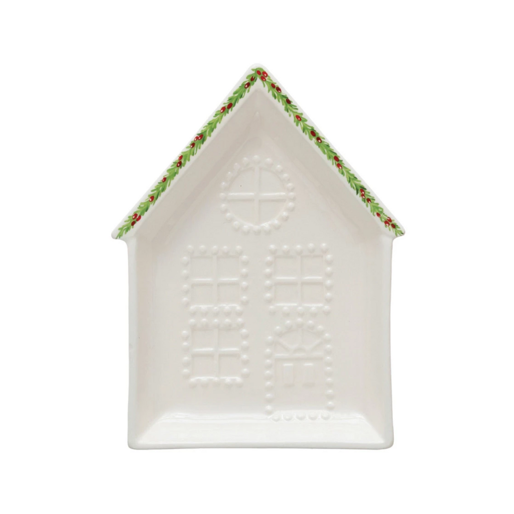 Stoneware Christmas Cottage Plate | 3 Styles - Freshie & Zero Studio Shop