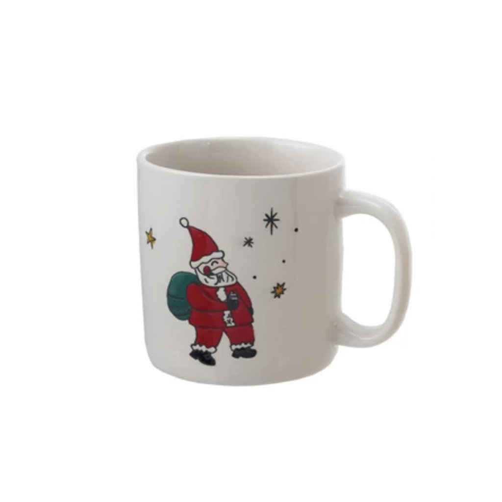 Stoneware Mug with Christmas Image | 4 Styles - Freshie & Zero Studio Shop