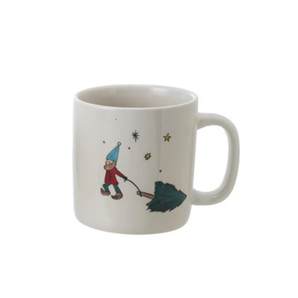 Stoneware Mug with Christmas Image | 4 Styles - Freshie & Zero Studio Shop