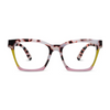 Peepers Reading Glasses: Birdie/Pink Chai Colorblock - Freshie & Zero Studio Shop
