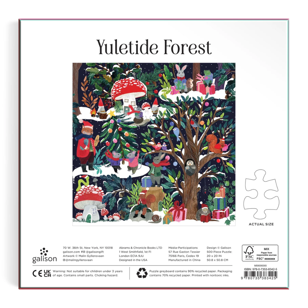 Yuletide Forest 500 Piece Puzzle - Freshie & Zero Studio Shop