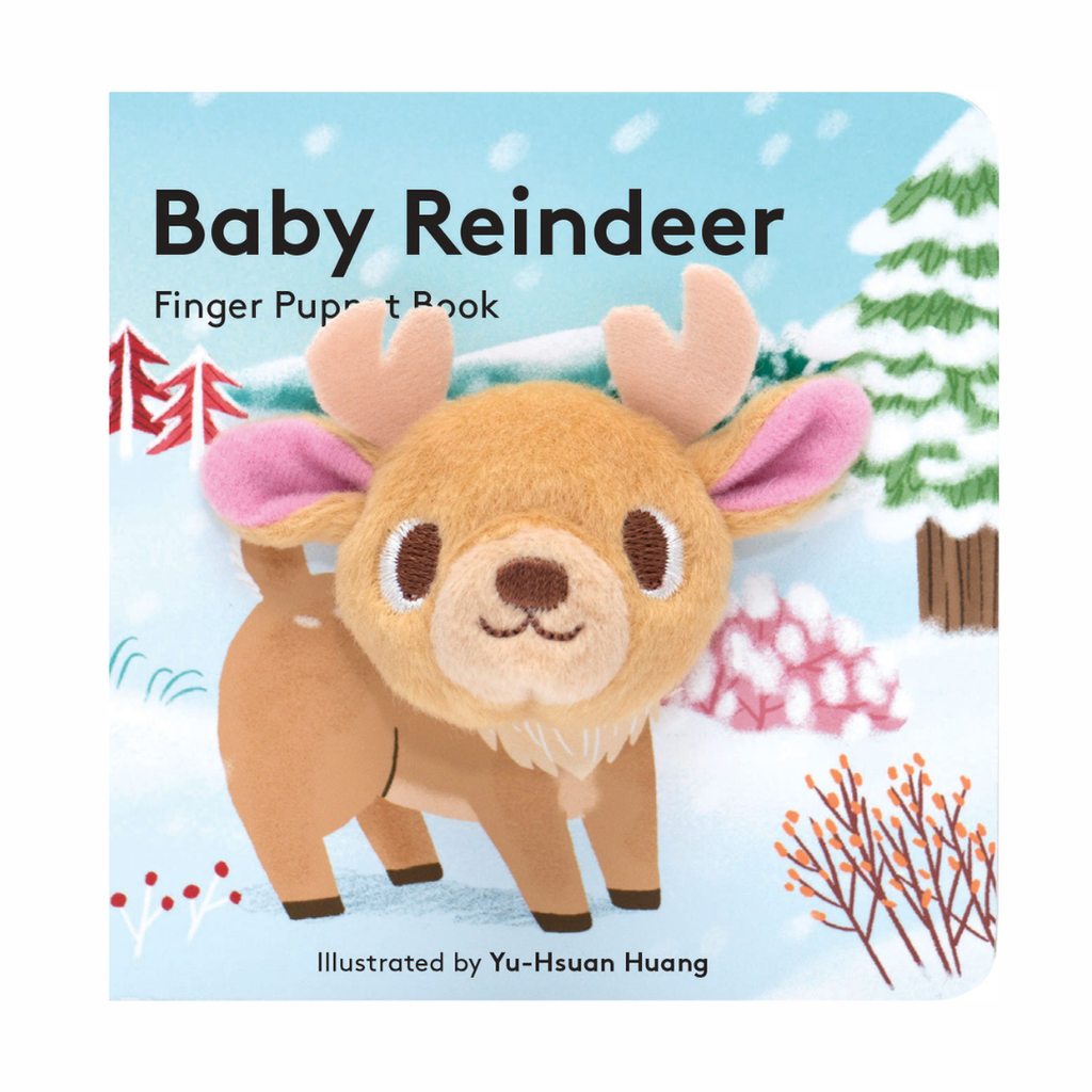 Baby Reindeer Finger Puppet Board Book - Freshie & Zero Studio Shop