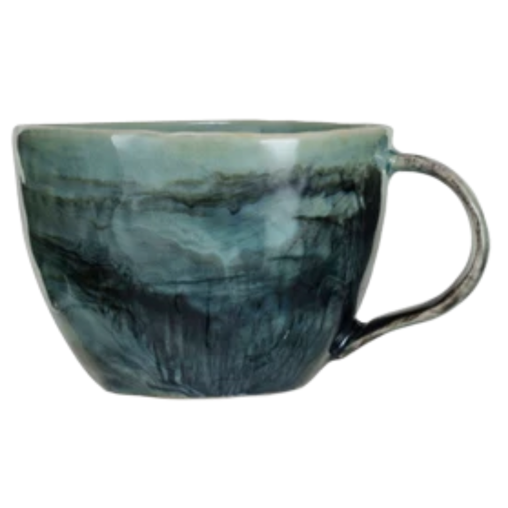 Marbled Glaze Stoneware Mugs - Freshie & Zero Studio Shop