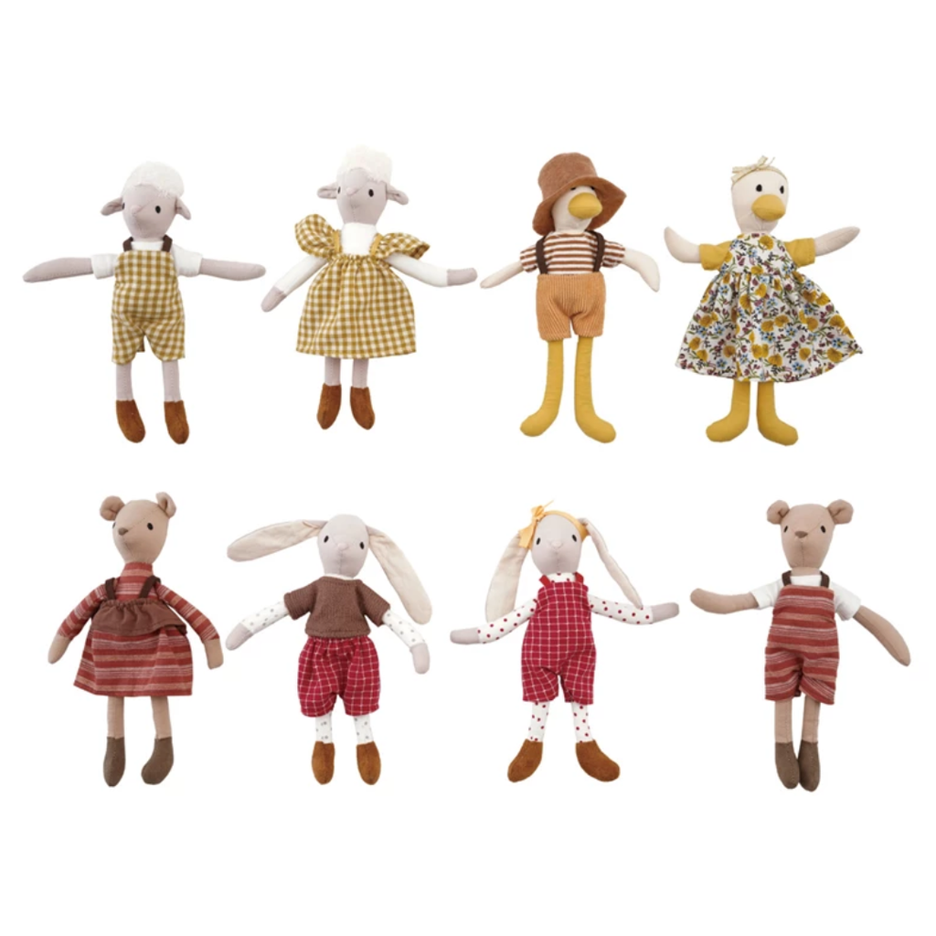 Countryside Animals Small Soft Dolls - Freshie & Zero Studio Shop