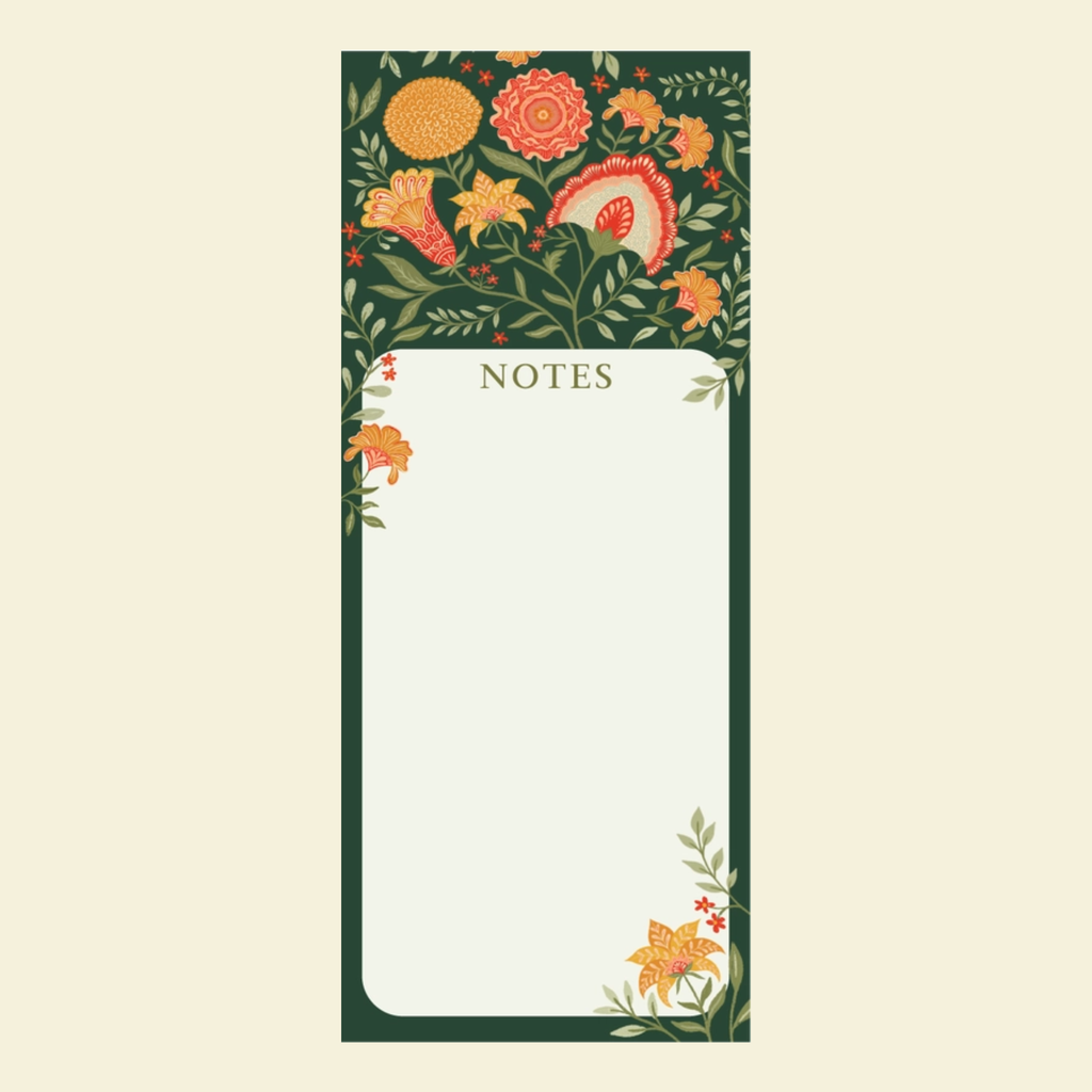 Green Botanical Notepad - Freshie & Zero Studio Shop