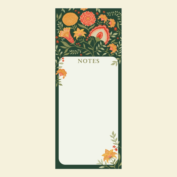Green Botanical Notepad - Freshie & Zero Studio Shop