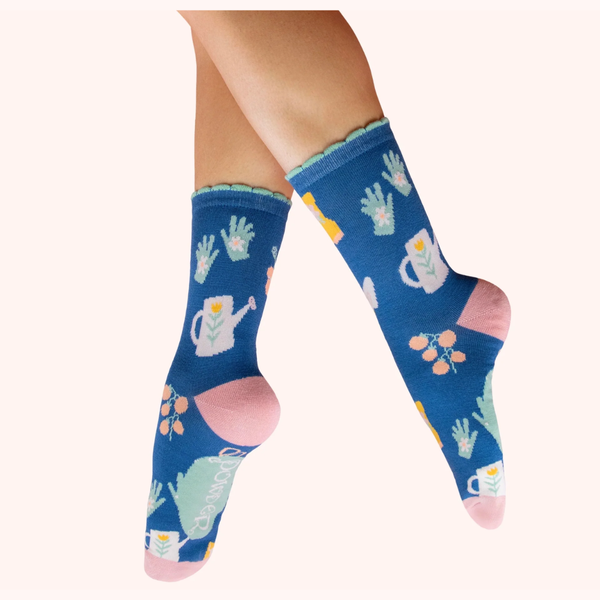 Gone Gardening Ladies' Socks by Powder - Freshie & Zero Studio Shop