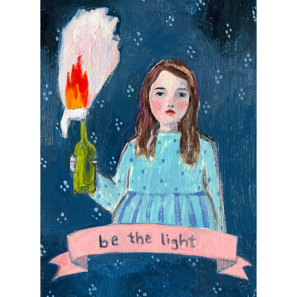 Be The Light Glossy Vinyl Sticker - Freshie & Zero Studio Shop