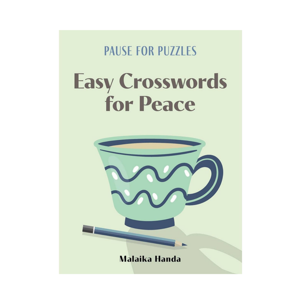 Pause for Puzzles: Easy Crosswords for Peace - Freshie & Zero Studio Shop