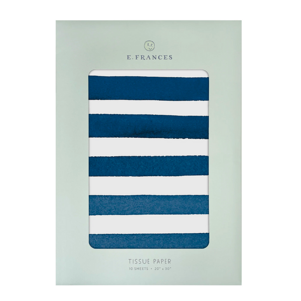 Tissue Paper by E. Frances: Blue Stripes - Freshie & Zero Studio Shop