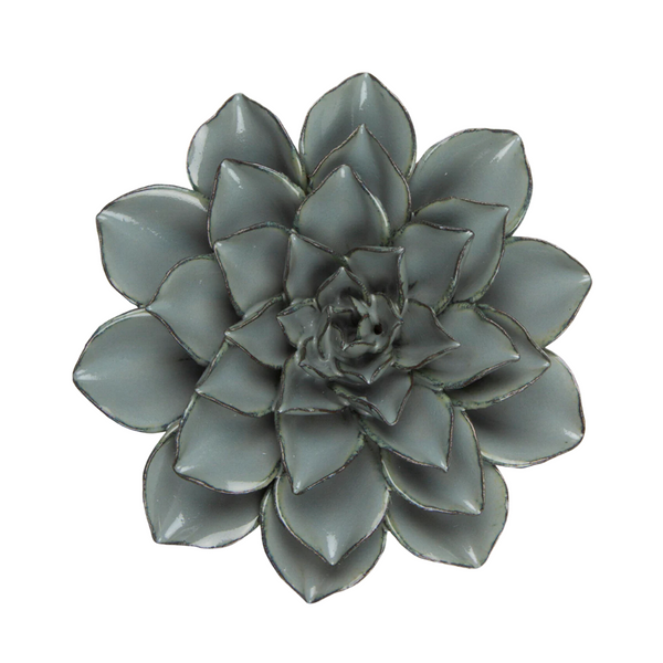 Ceramic Bloom: Large Dusk Blue Flower - Freshie & Zero Studio Shop