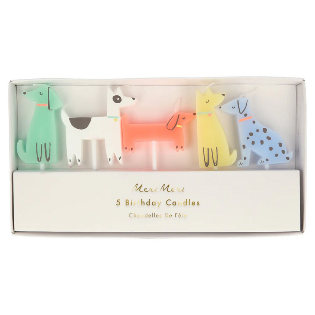 Colorful Dog Birthday Candles - Freshie & Zero Studio Shop
