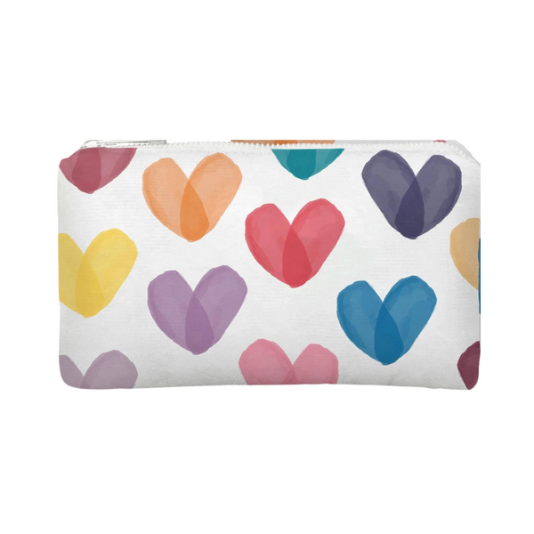 Rainbow Hearts Water Resistant Small Bag by HI LOVE - Freshie & Zero Studio Shop