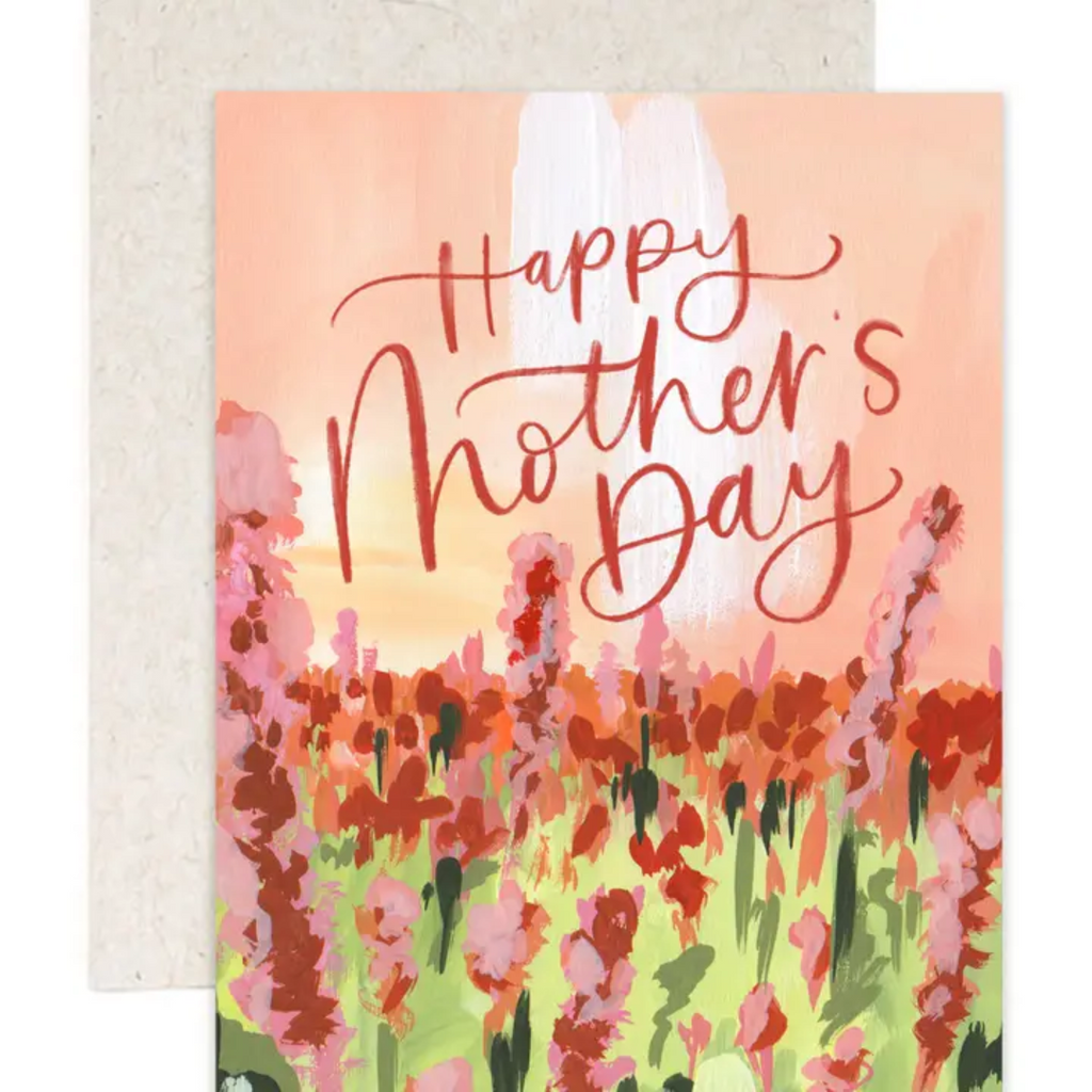 Mother's Day Flower Field Greeting Card - Freshie & Zero Studio Shop