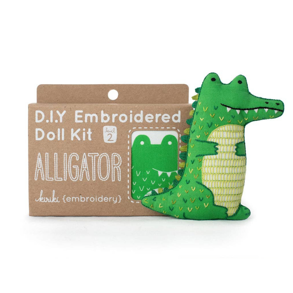 Embroidery Kit, Alligator | Level 2 - Freshie & Zero Studio Shop