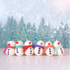 Snowmen Felt Ornaments - Freshie & Zero Studio Shop