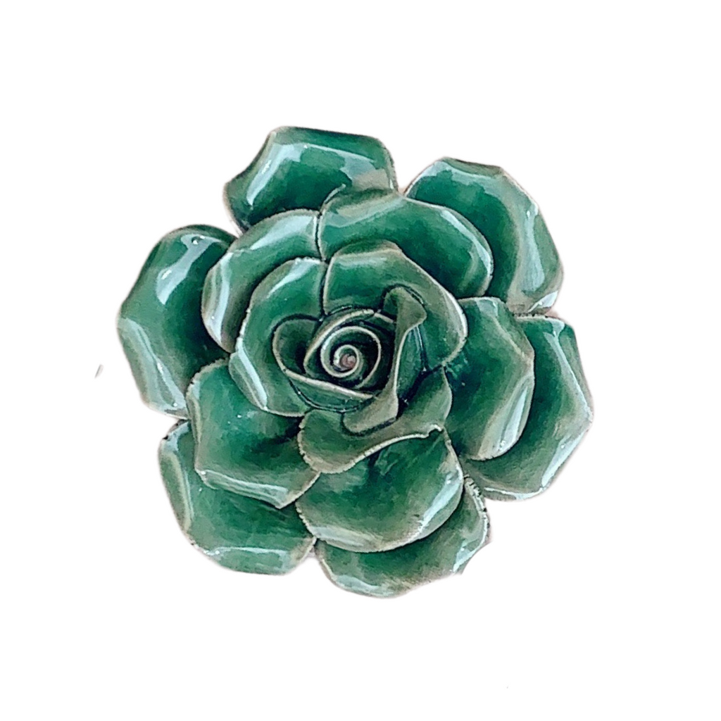 Ceramic Bloom: New Rose Teal - Freshie & Zero Studio Shop