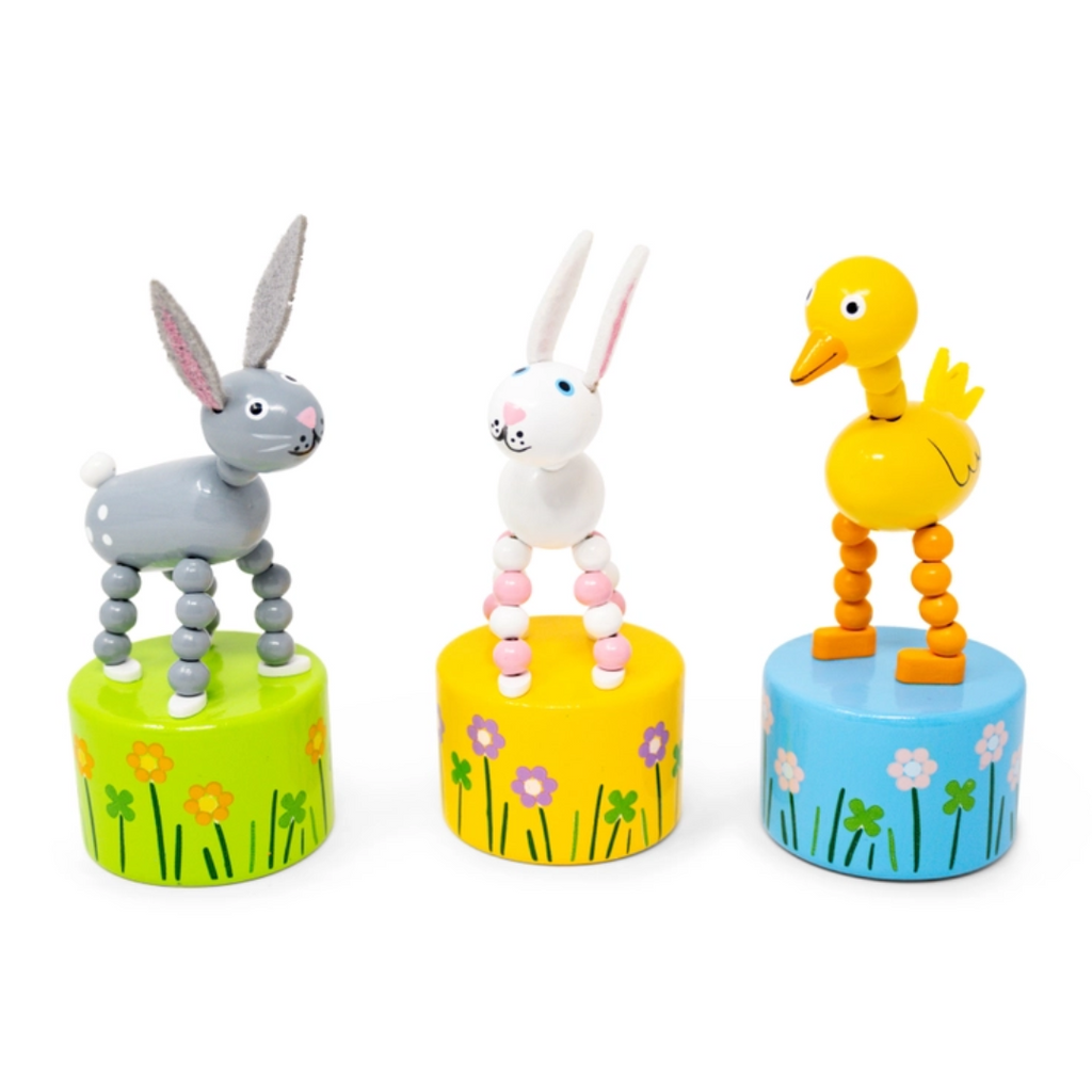 Duck & Bunny Push Puppet - Freshie & Zero Studio Shop