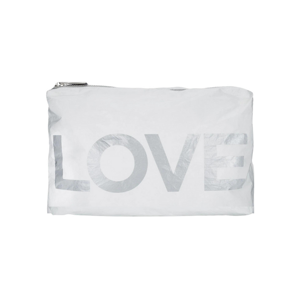 White Love Water Resistant Small Bag by HI LOVE - Freshie & Zero Studio Shop