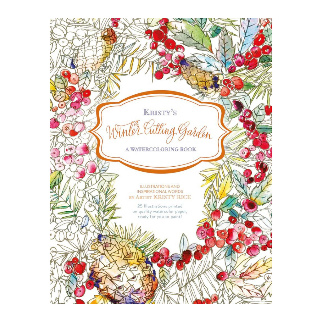 Kristy's Winter Cutting Garden : A Watercoloring Book - Freshie & Zero Studio Shop