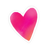 Big Heart E. Frances Sticker - Freshie & Zero Studio Shop