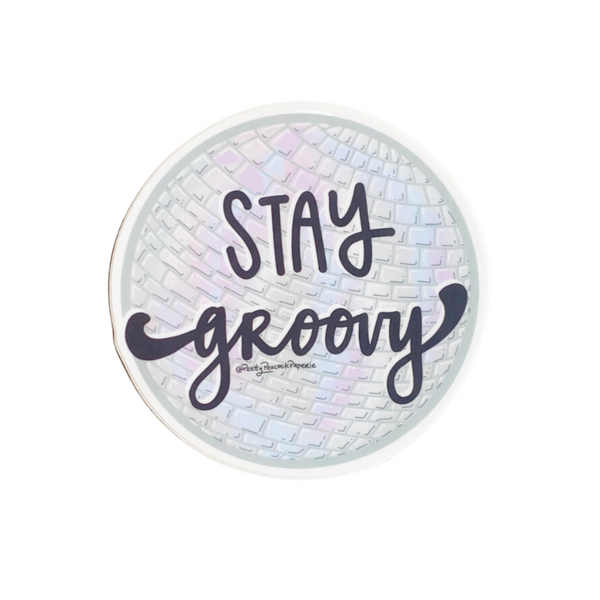 Stay Groovy Sticker - Freshie & Zero Studio Shop