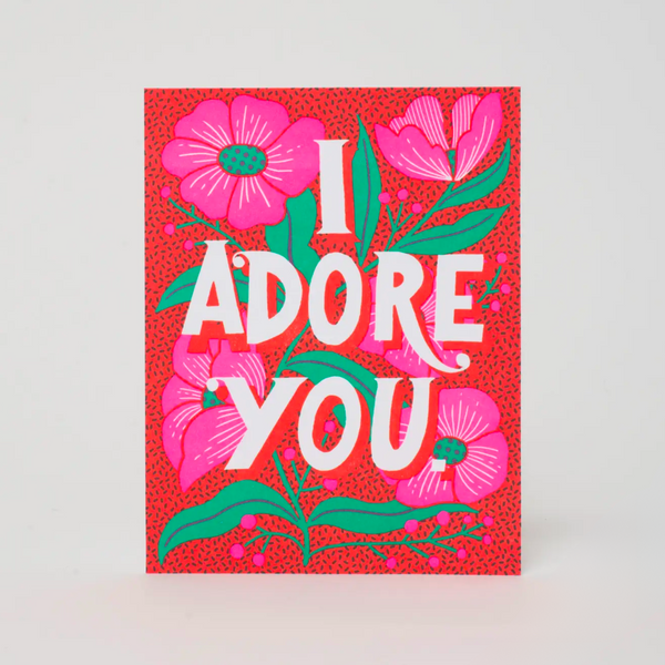 I Adore You Greeting Card - Freshie & Zero Studio Shop