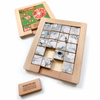 Wooden Sliding Puzzle: Color vs. Black and White - Freshie & Zero Studio Shop