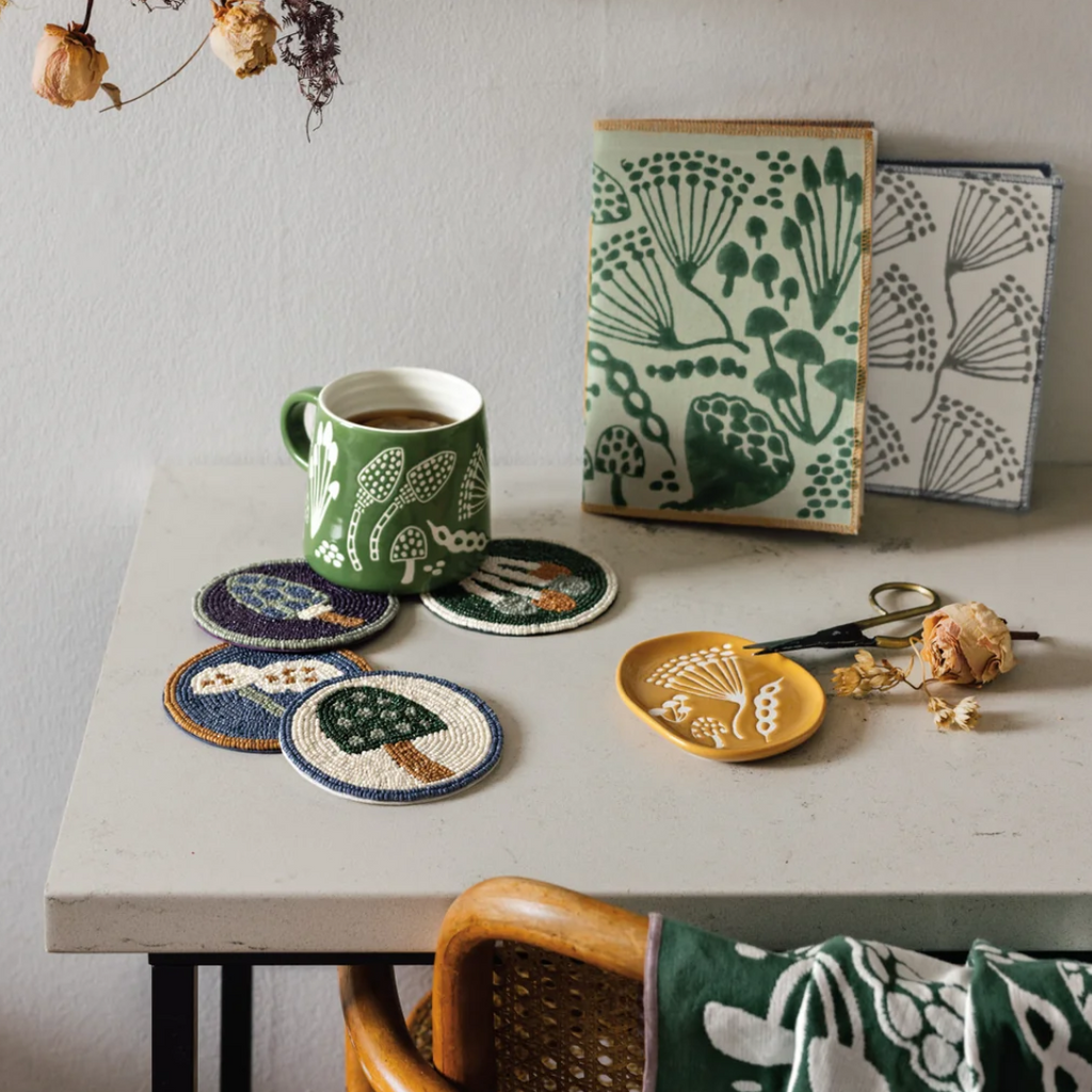 Wildgrove Beaded Coasters - Set of 4 - Freshie & Zero Studio Shop