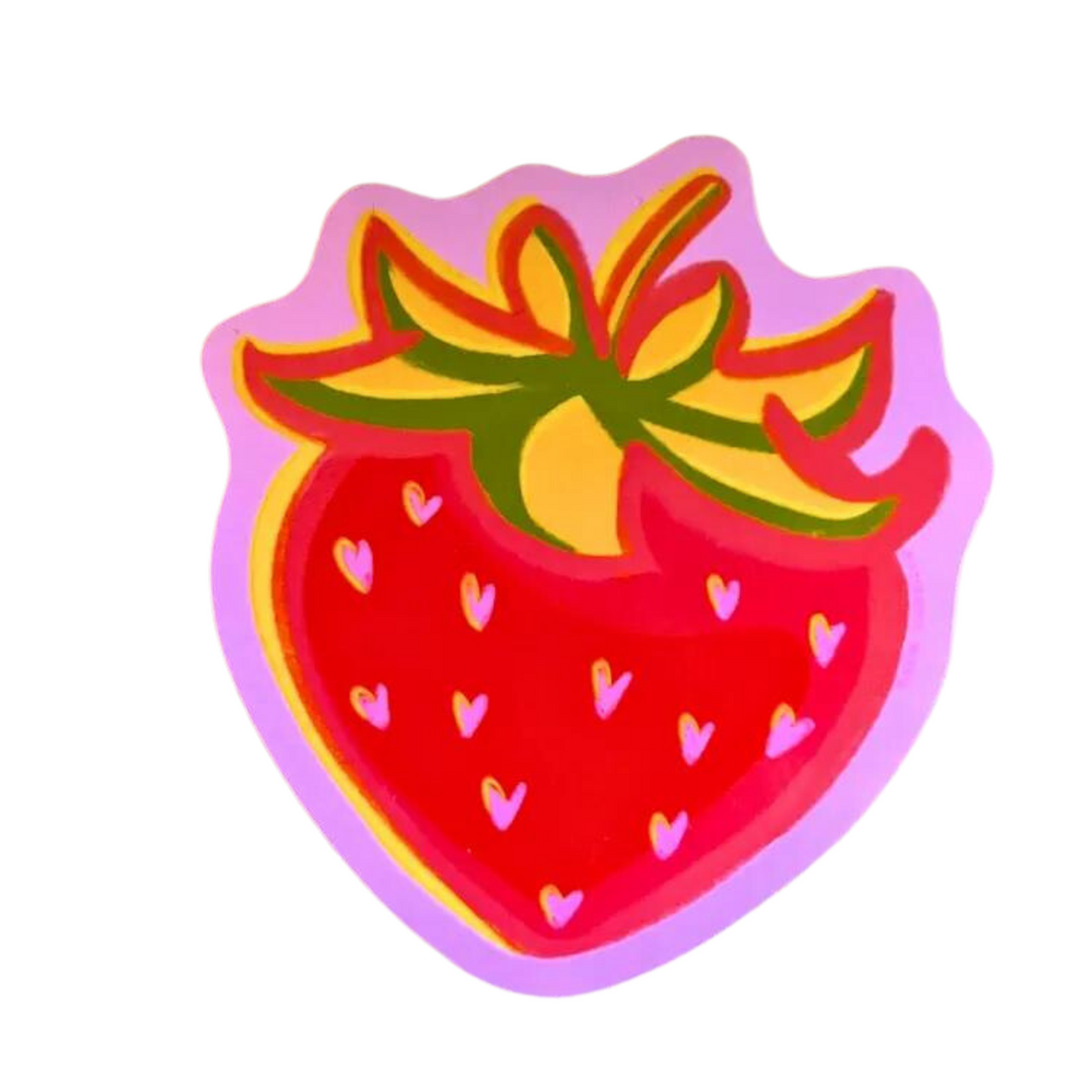 Small strawberry sticker Sticker for Sale by emmyb555