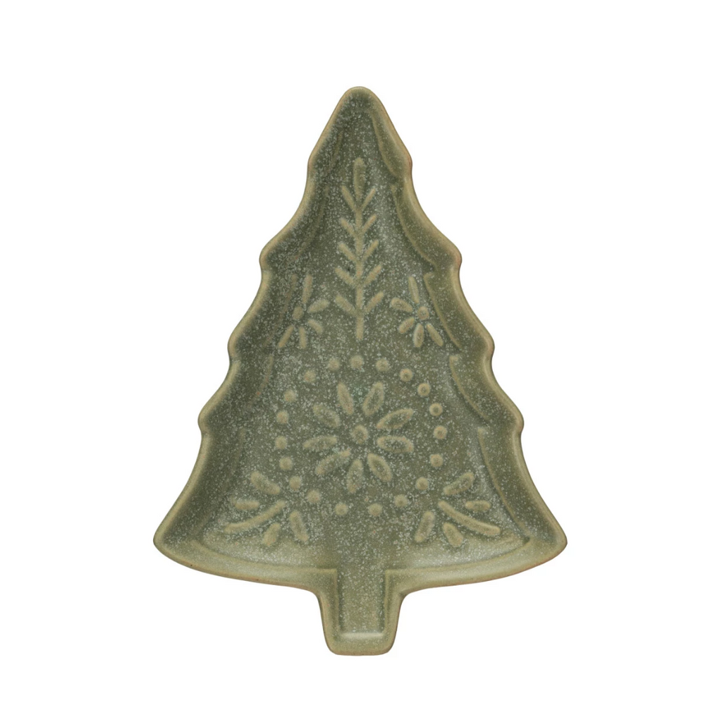Stoneware Tree Shaped Dish - Freshie & Zero Studio Shop