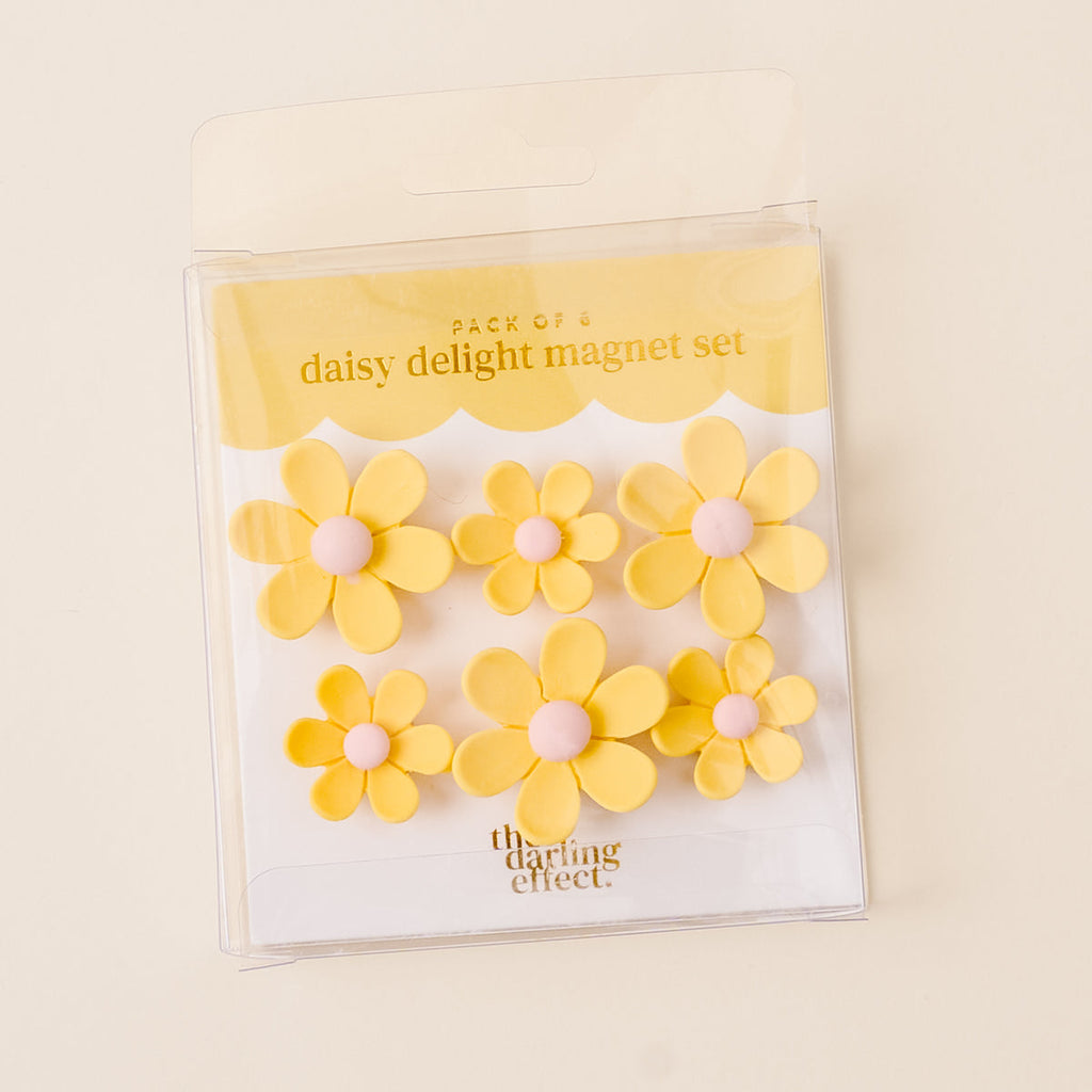 Yellow Daisy Delight Magnet Set - Freshie & Zero Studio Shop