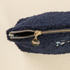 Teddy Zippered Pouch - Dainty Floral Navy - Freshie & Zero Studio Shop