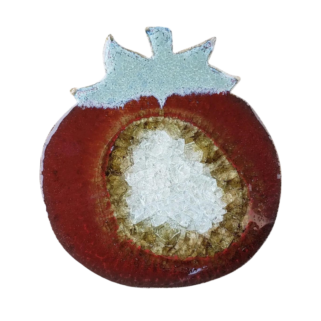 Ceramic Glass Magnet - Tomato - Freshie & Zero Studio Shop