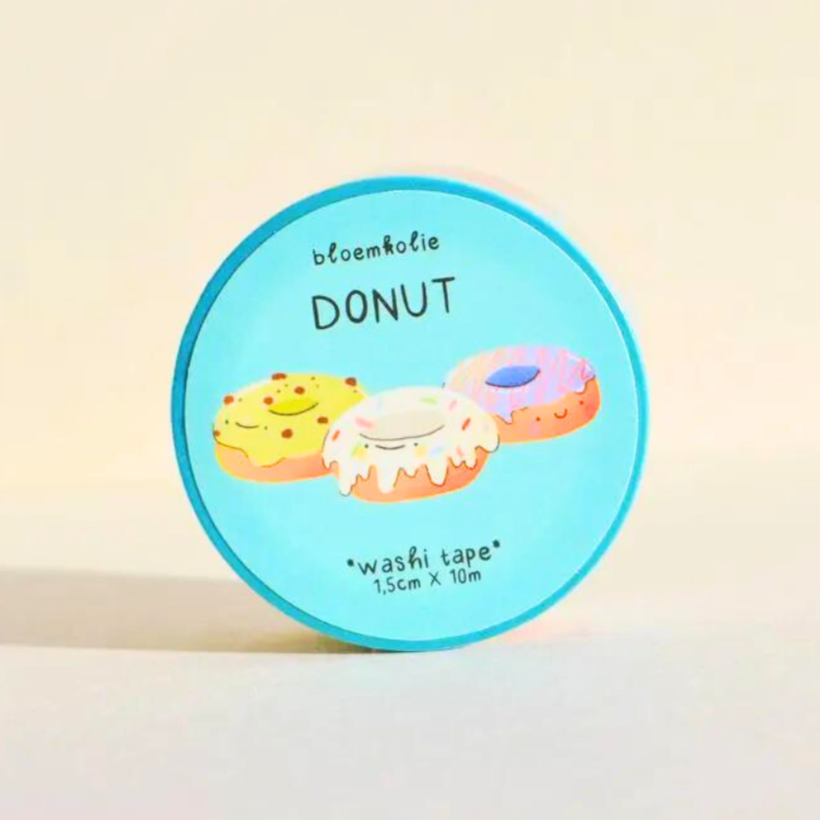 Happy Donut Washi Tape - Freshie & Zero Studio Shop