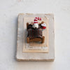 Wool Felt Mouse in Bed with Hat Ornament - Freshie & Zero Studio Shop