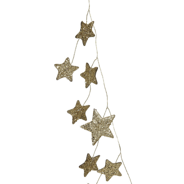 Gold Glitter Paper Star Garland - Freshie & Zero Studio Shop