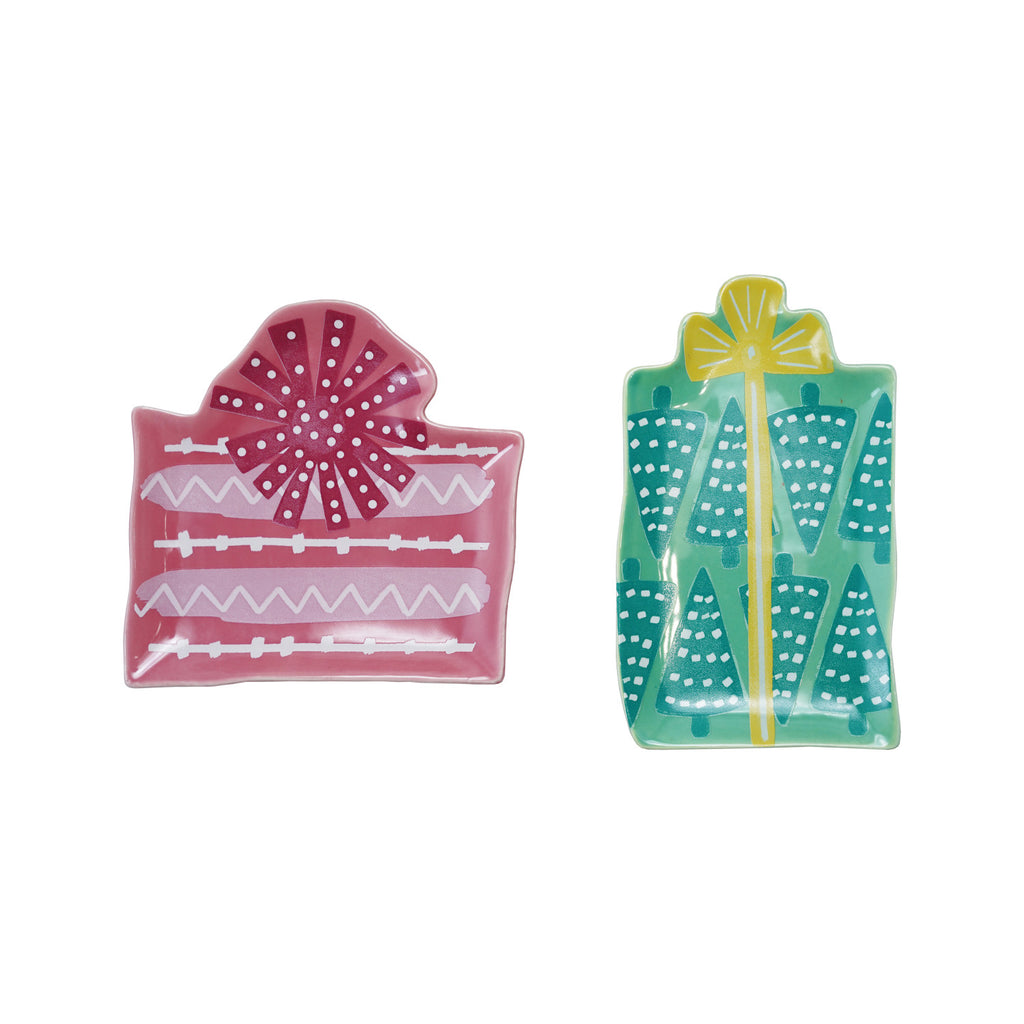 Stoneware Holiday Gift-Box Shaped Dish - Freshie & Zero Studio Shop