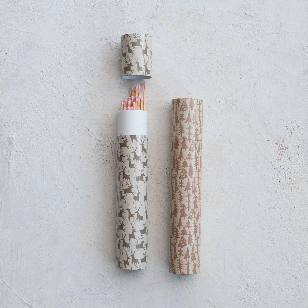Woodland Safety Fireplace Matches in Tube - Freshie & Zero Studio Shop